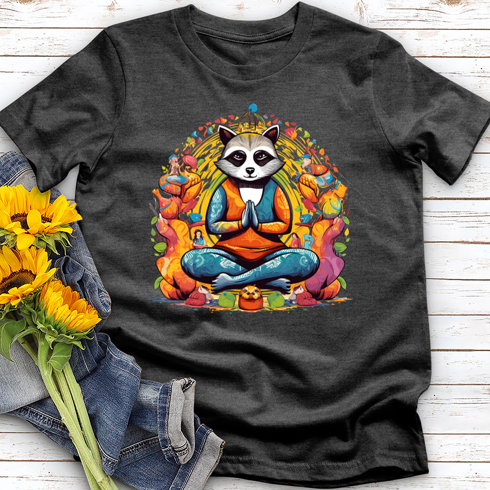 Racoon Yoga Cotton Tee