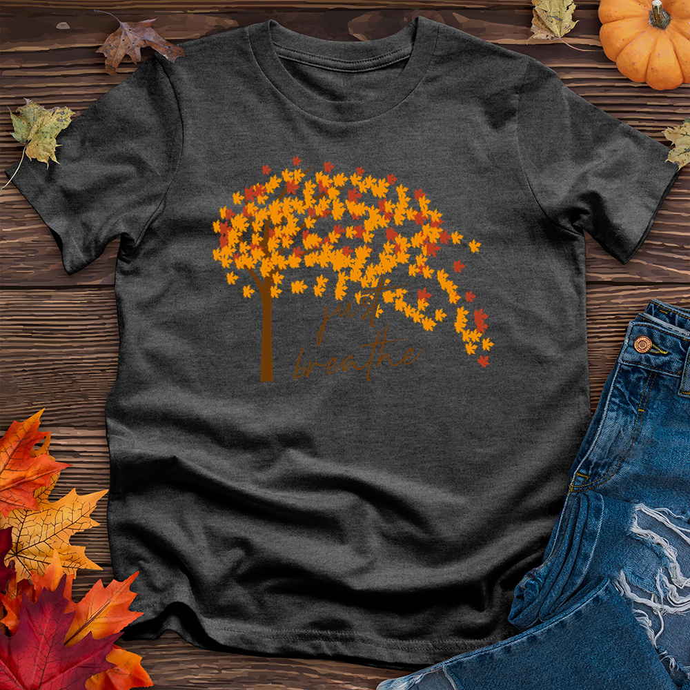 Just Breathe Fall Leaf Tee