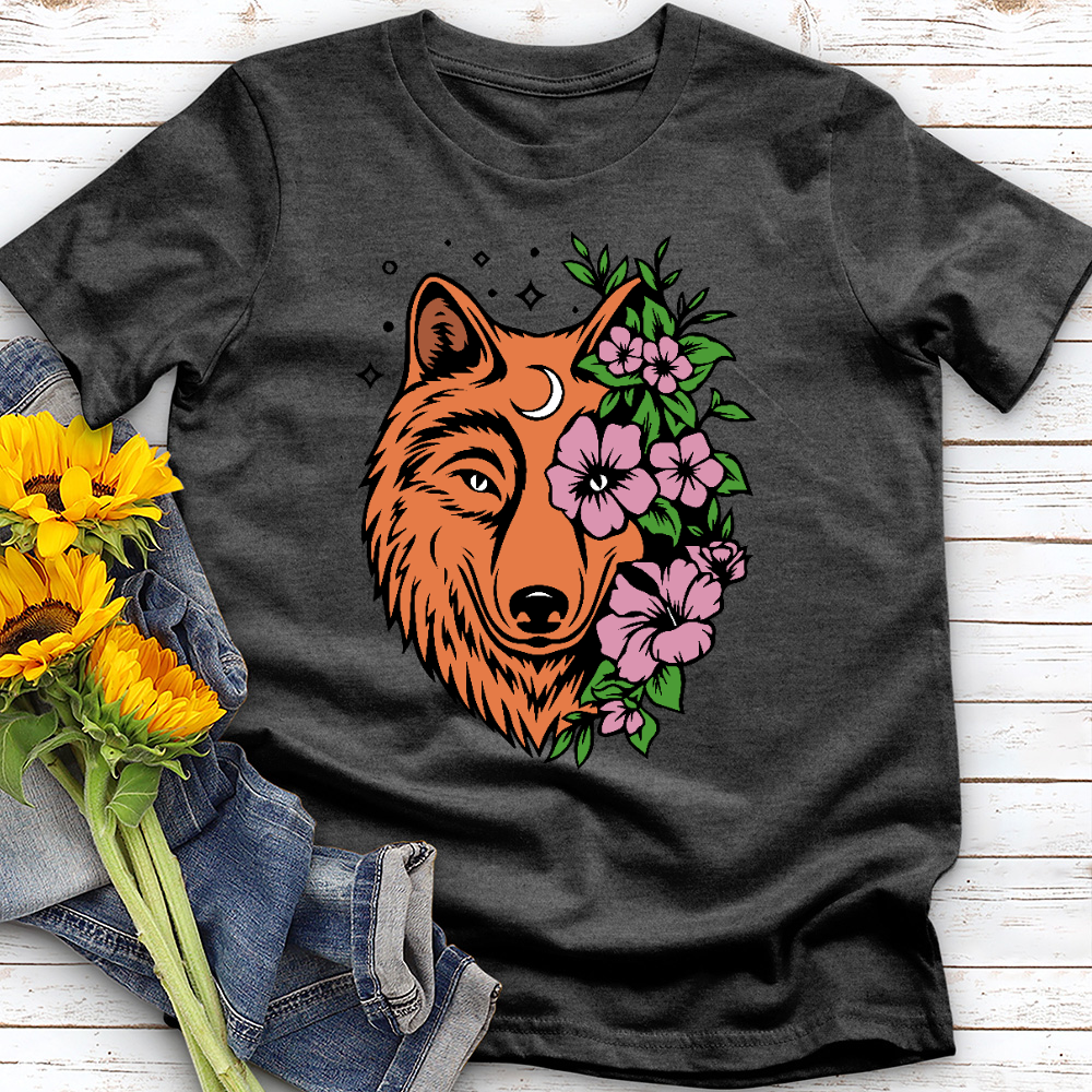 Floral Wolf Tee