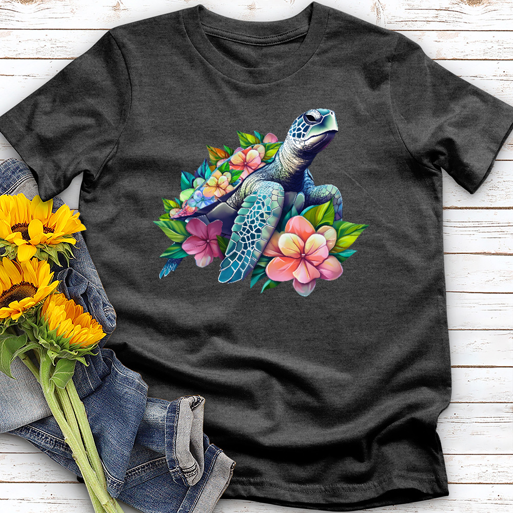 See Turtle Blossom Tee