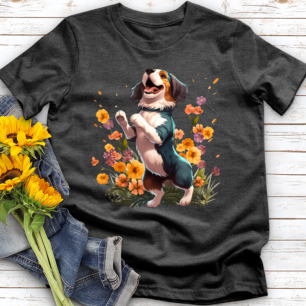 Dancing Garden Dog Tee