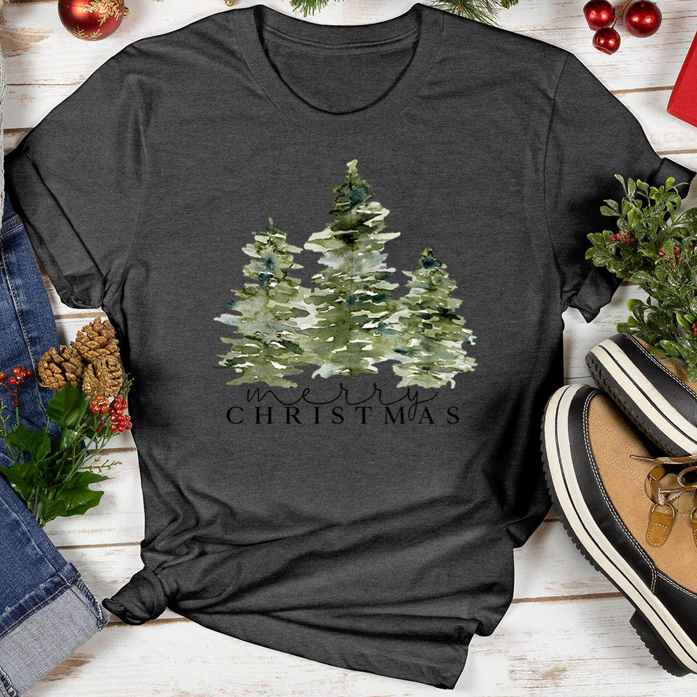 Merry Christmas Pine Softstyle Tee
