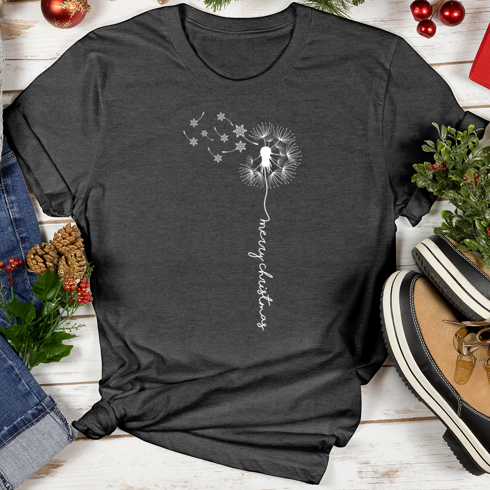 Merry Christmas Dandelion Softstyle Tee