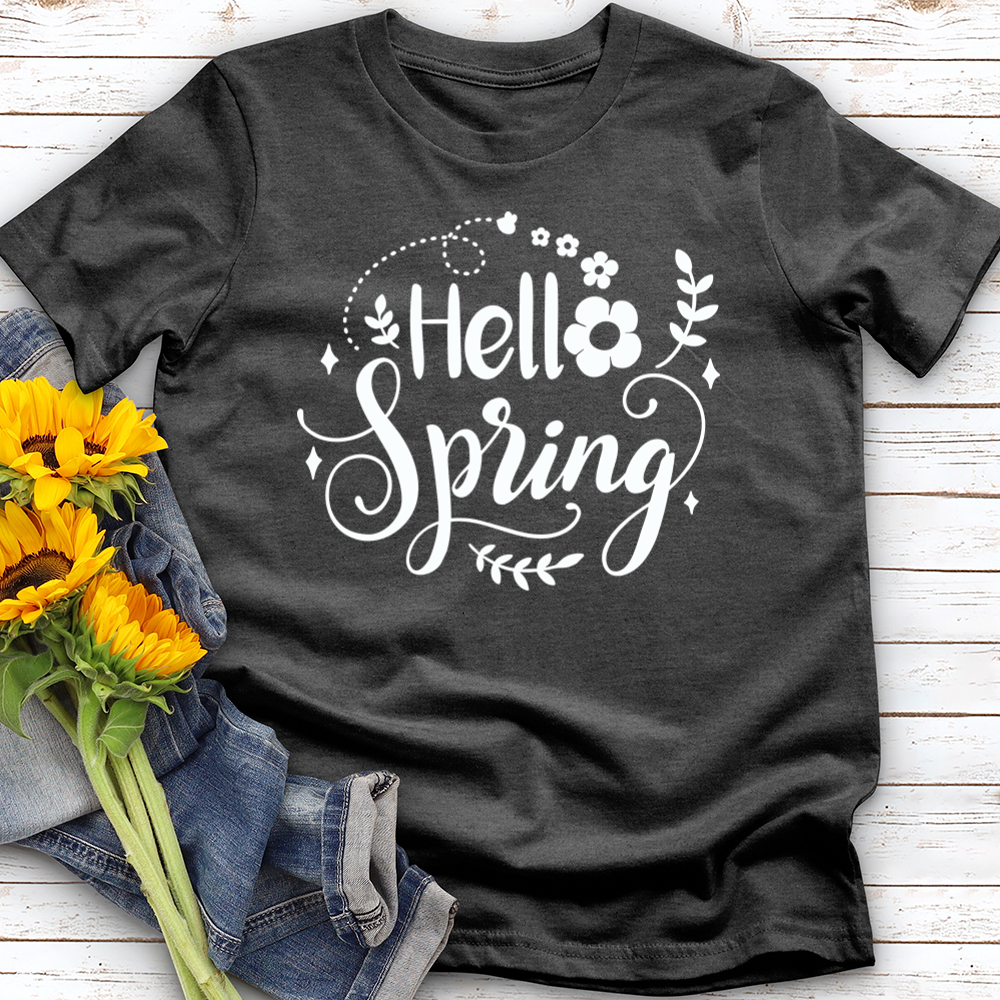Hello Spring Flower Softstyle Tee