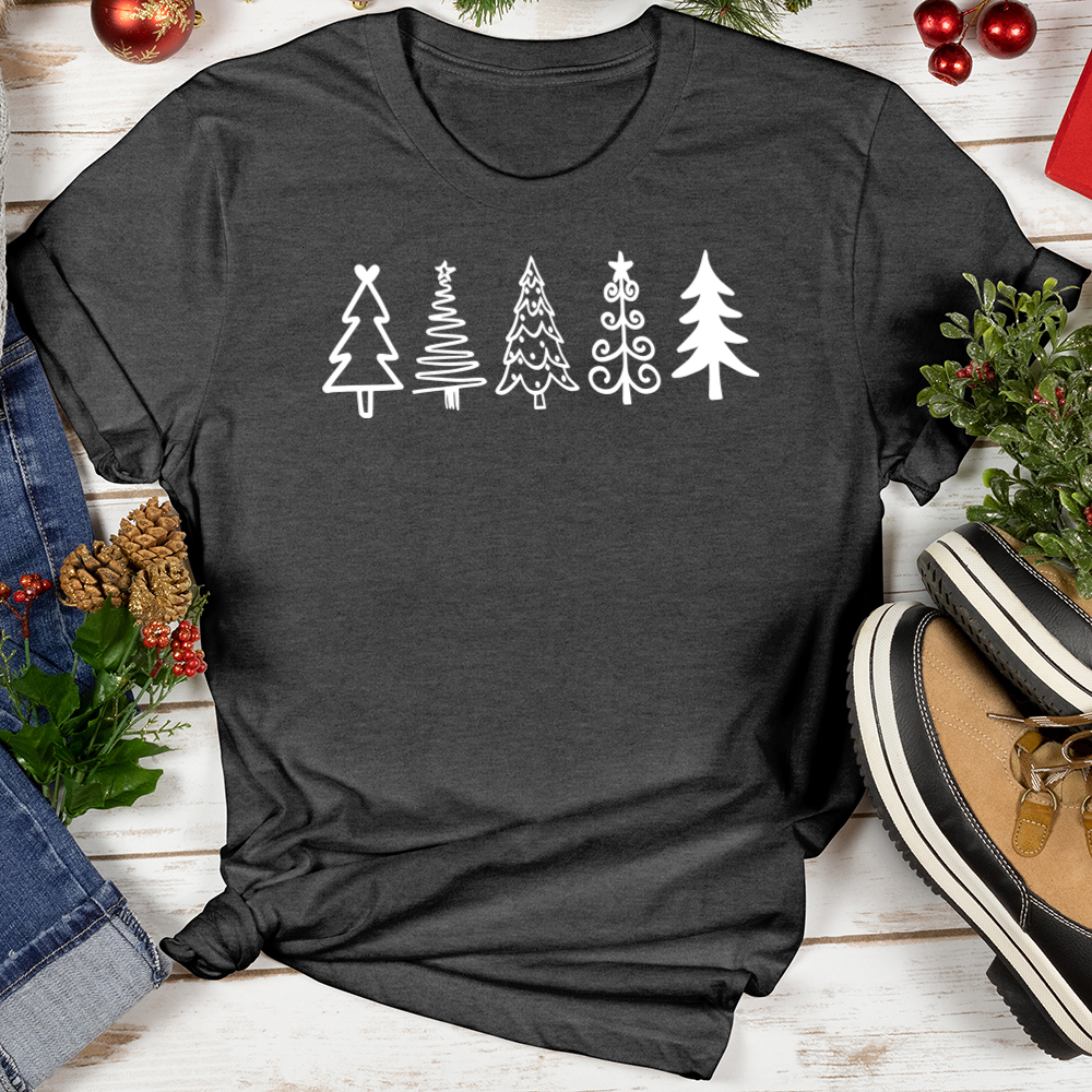 Xmas Tree Row Softstyle Tee