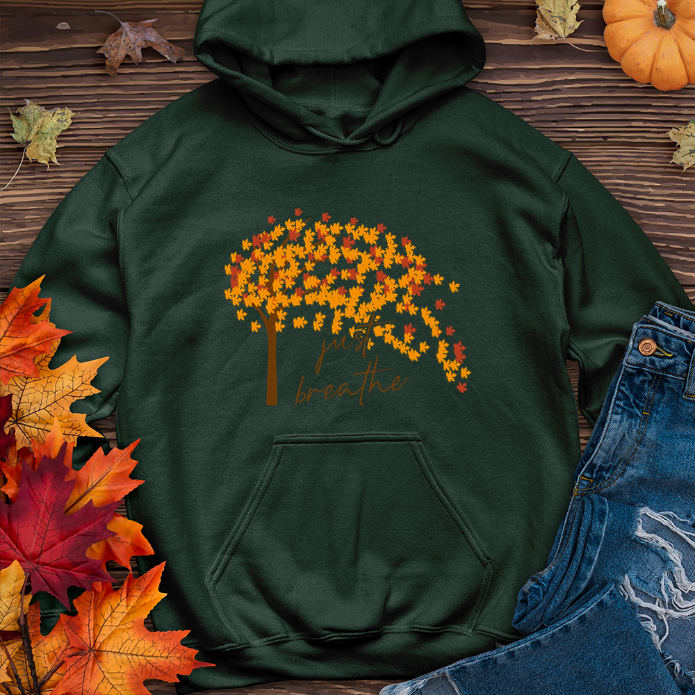 Just Breathe Fall Leaf Hoodie