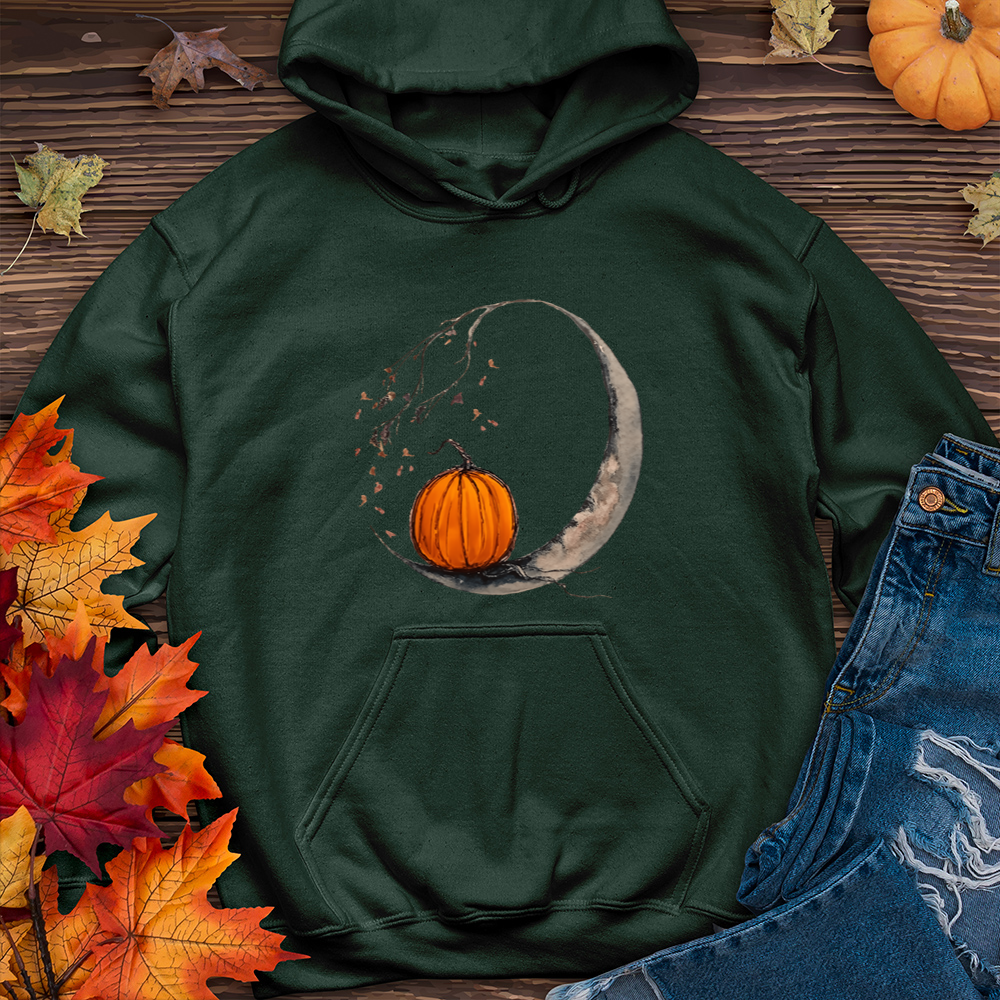 Moon and Pumpkin Hoodie