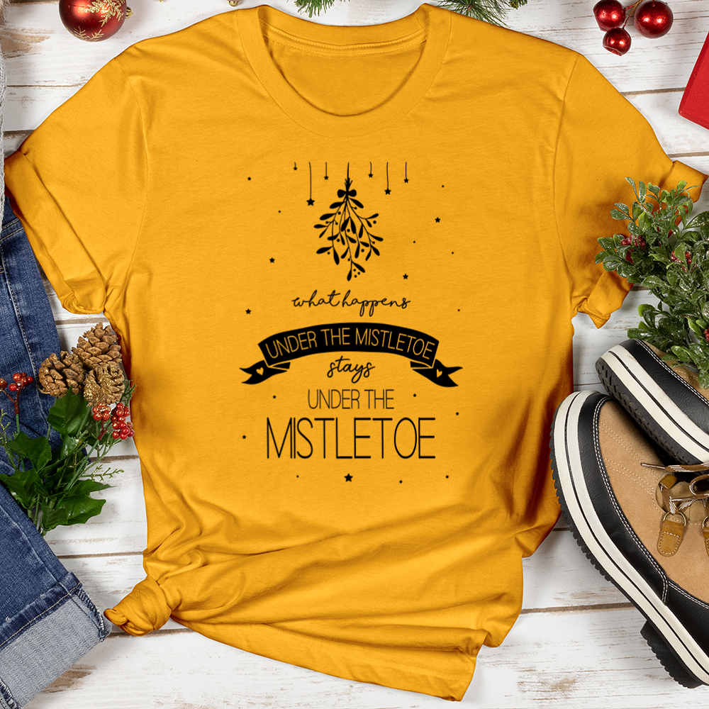 What Happens Under the Mistletoe Softstyle Tee