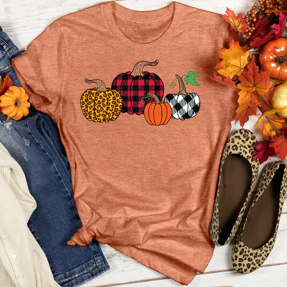 Flannel Pumpkin Tee