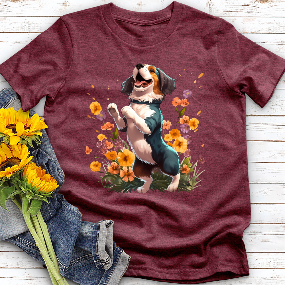 Dancing Garden Dog Tee