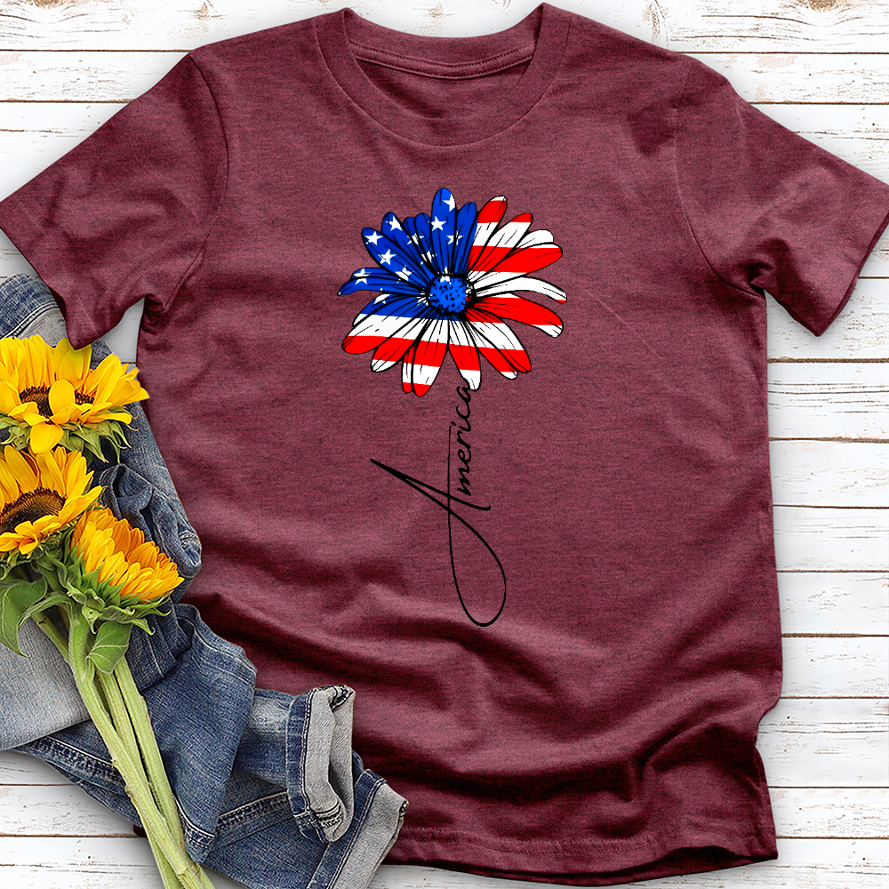 4th of July Daisy Tee