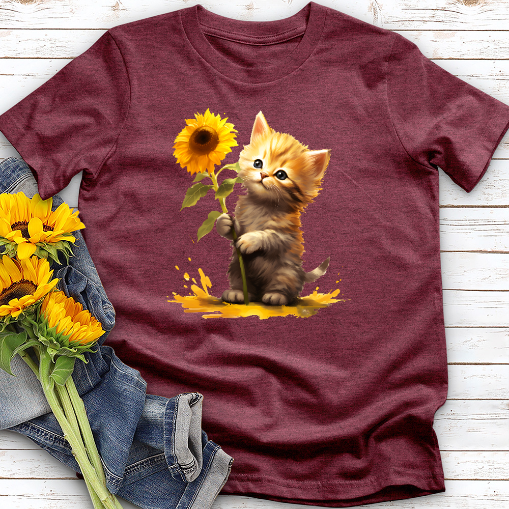 Sunflower Kitty Tee