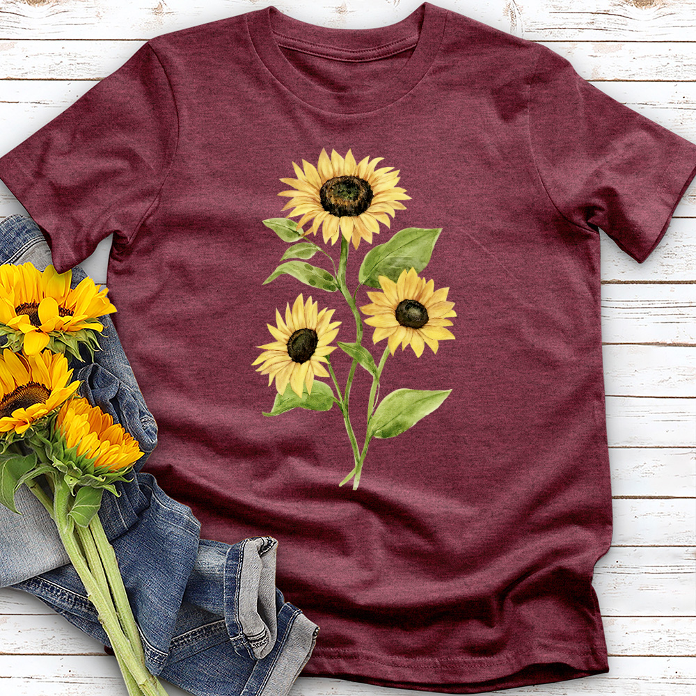 Sunflower Trio Design Tee