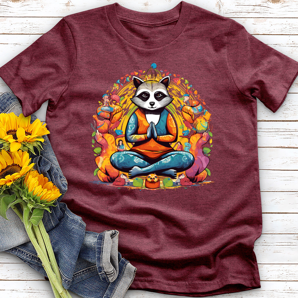 Racoon Yoga Cotton Tee