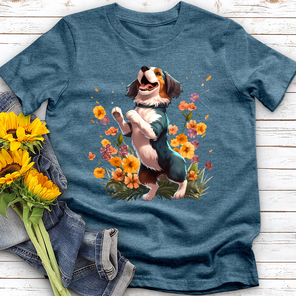 Dancing Garden Dog Tee