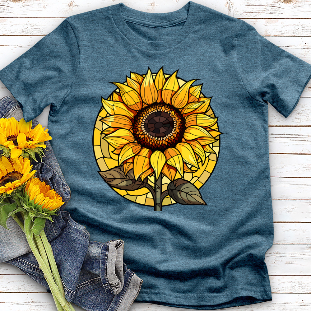 Stained Glass Sunflower Tee