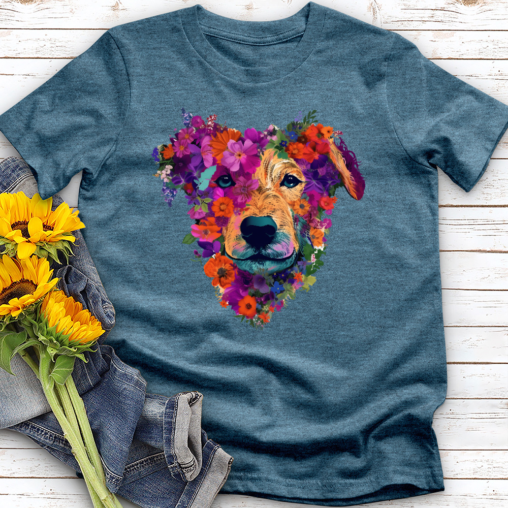 Floral Retriever Tee