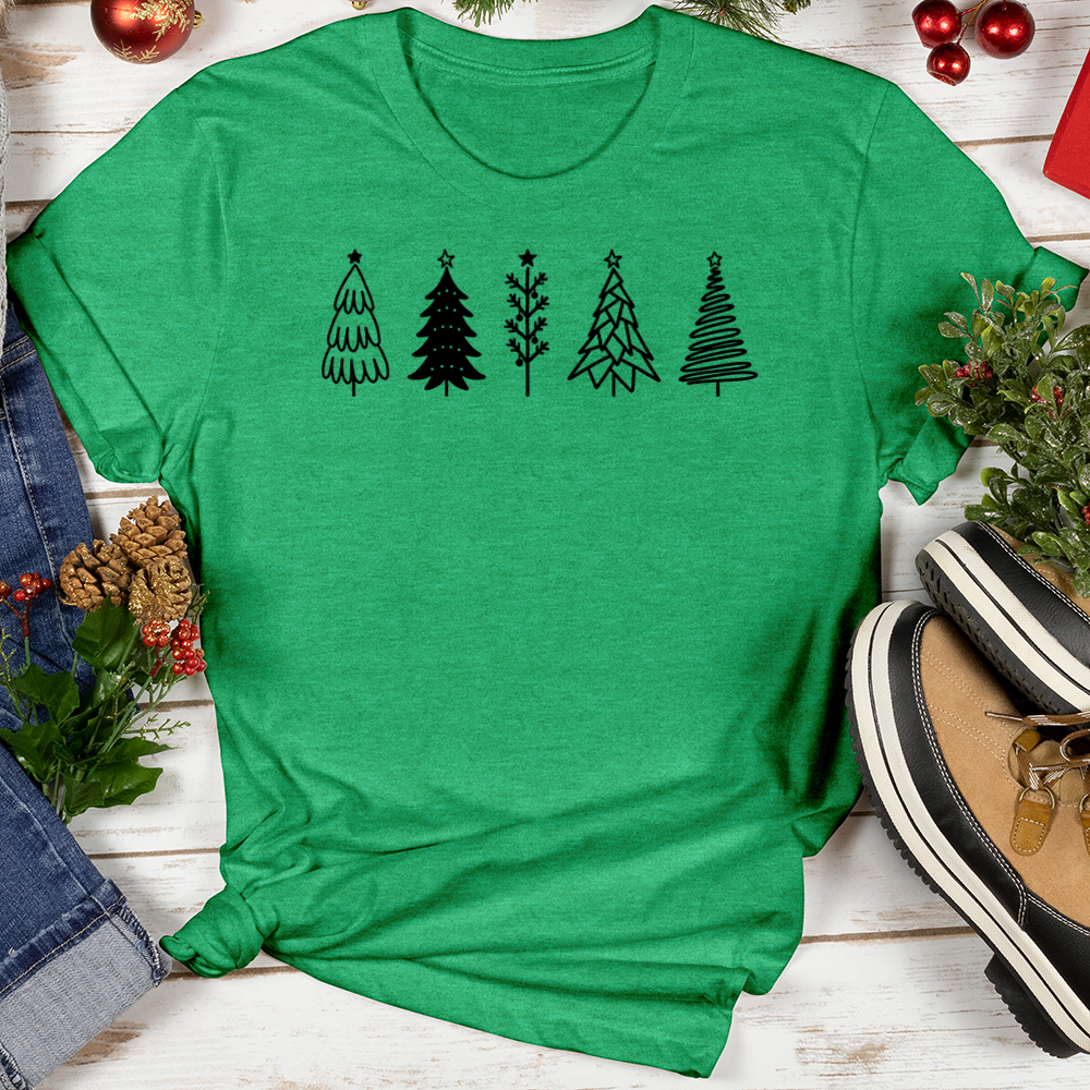 Festive Trees Softstyle Tee
