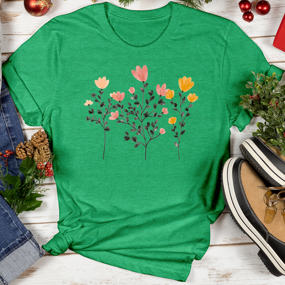 Pastel Flowers Softstyle Tee
