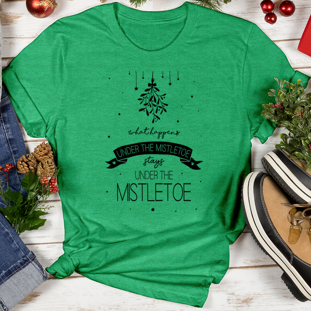What Happens Under the Mistletoe Softstyle Tee
