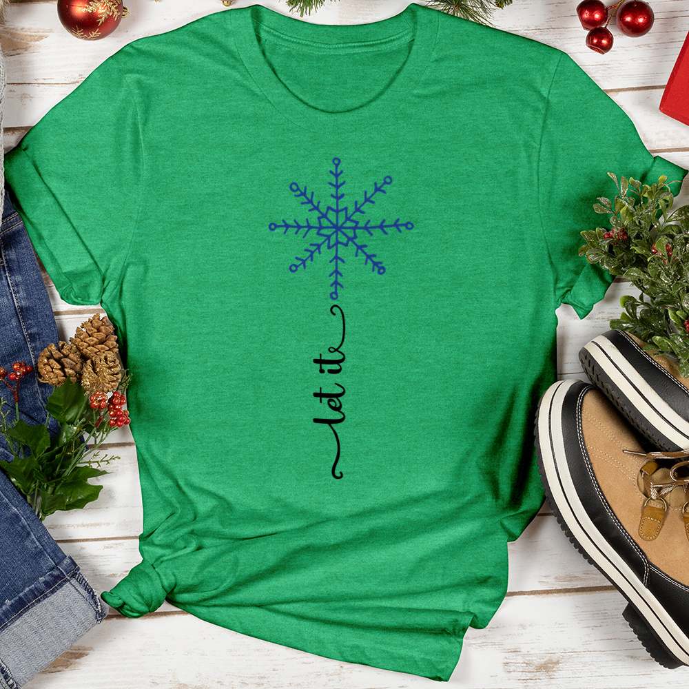 Let It Snow Mosaic Softstyle Tee
