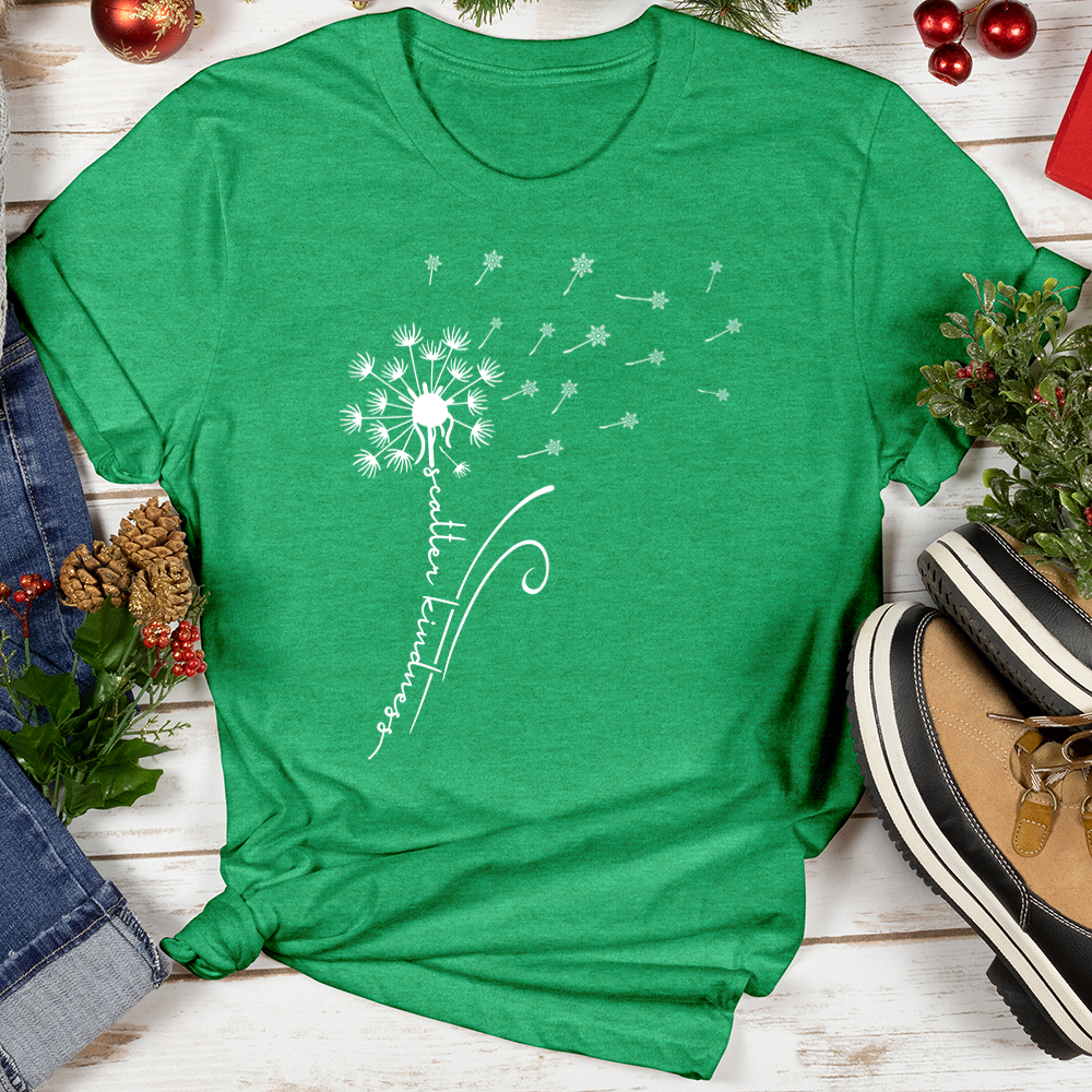 Kindness Dandelion Snowflakes Softstyle Tee