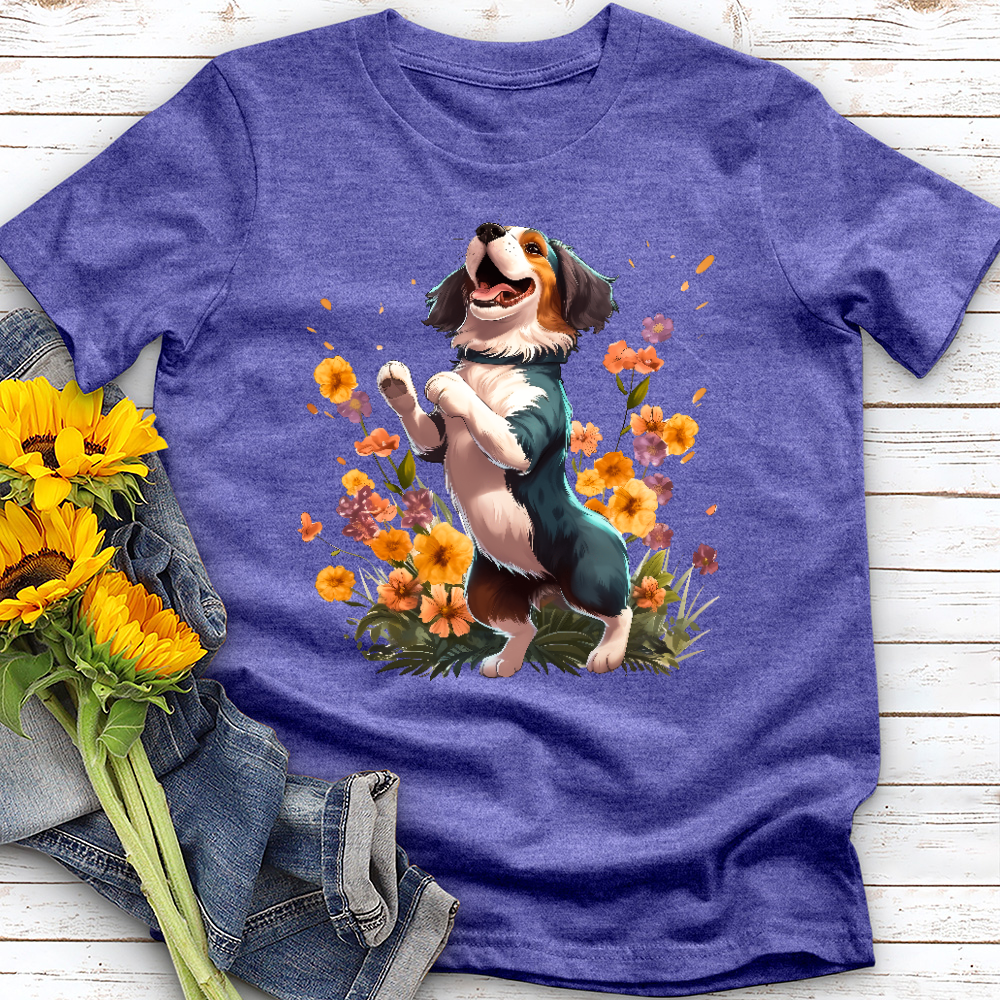 Dancing Garden Dog Tee