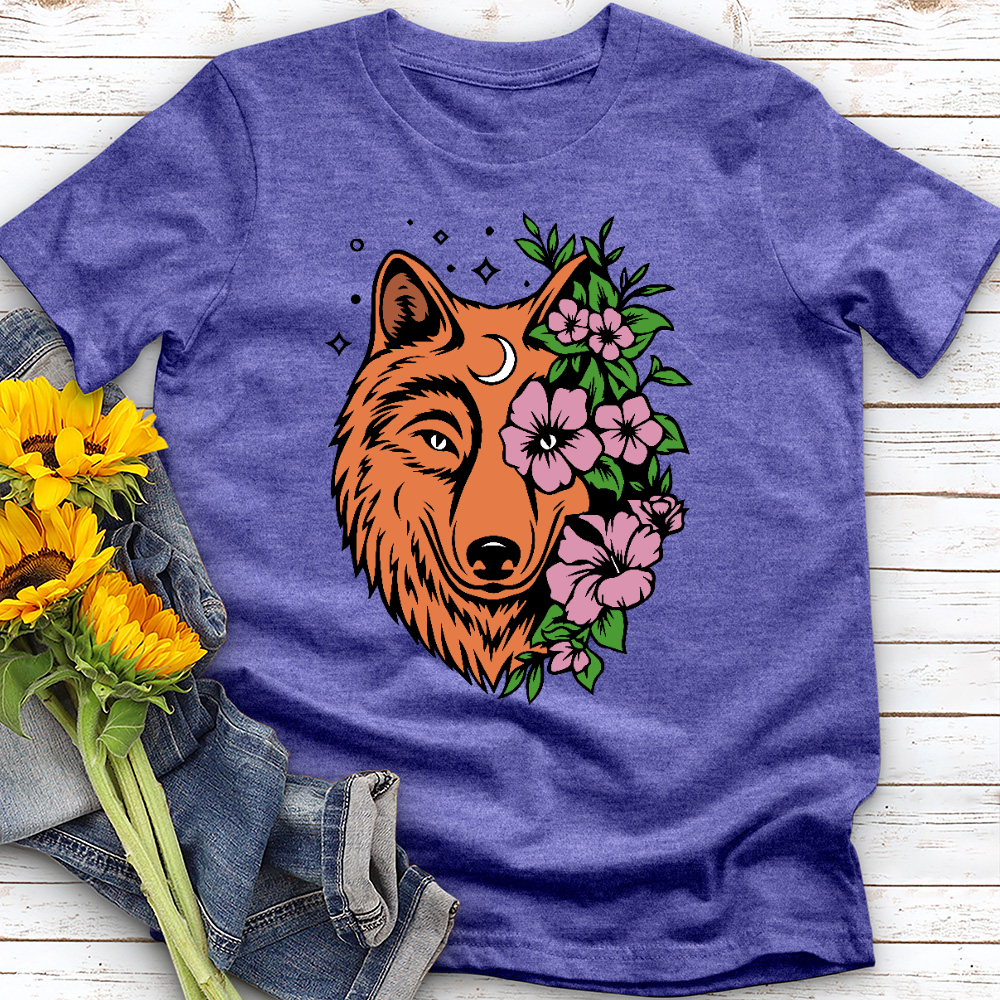 Floral Wolf Tee
