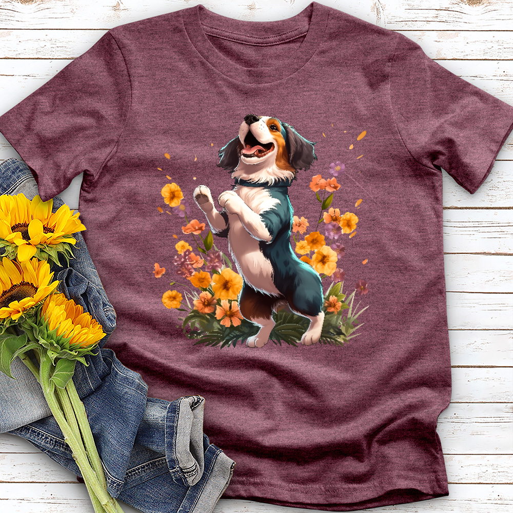 Dancing Garden Dog Tee