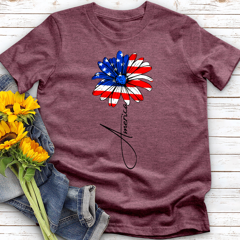 4th of July Daisy Tee
