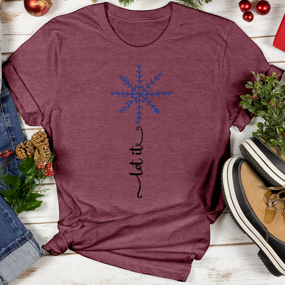 Let It Snow Mosaic Softstyle Tee