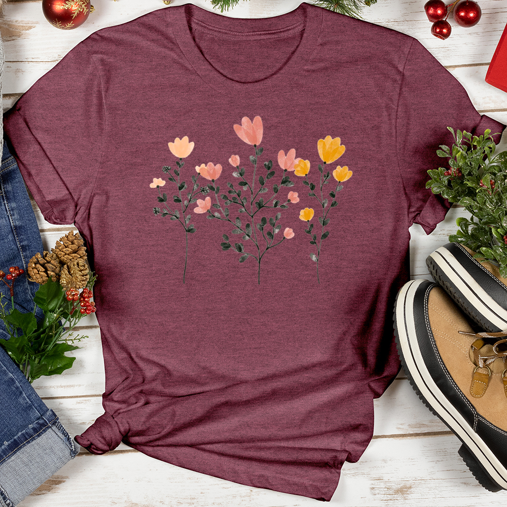 Pastel Flowers Softstyle Tee