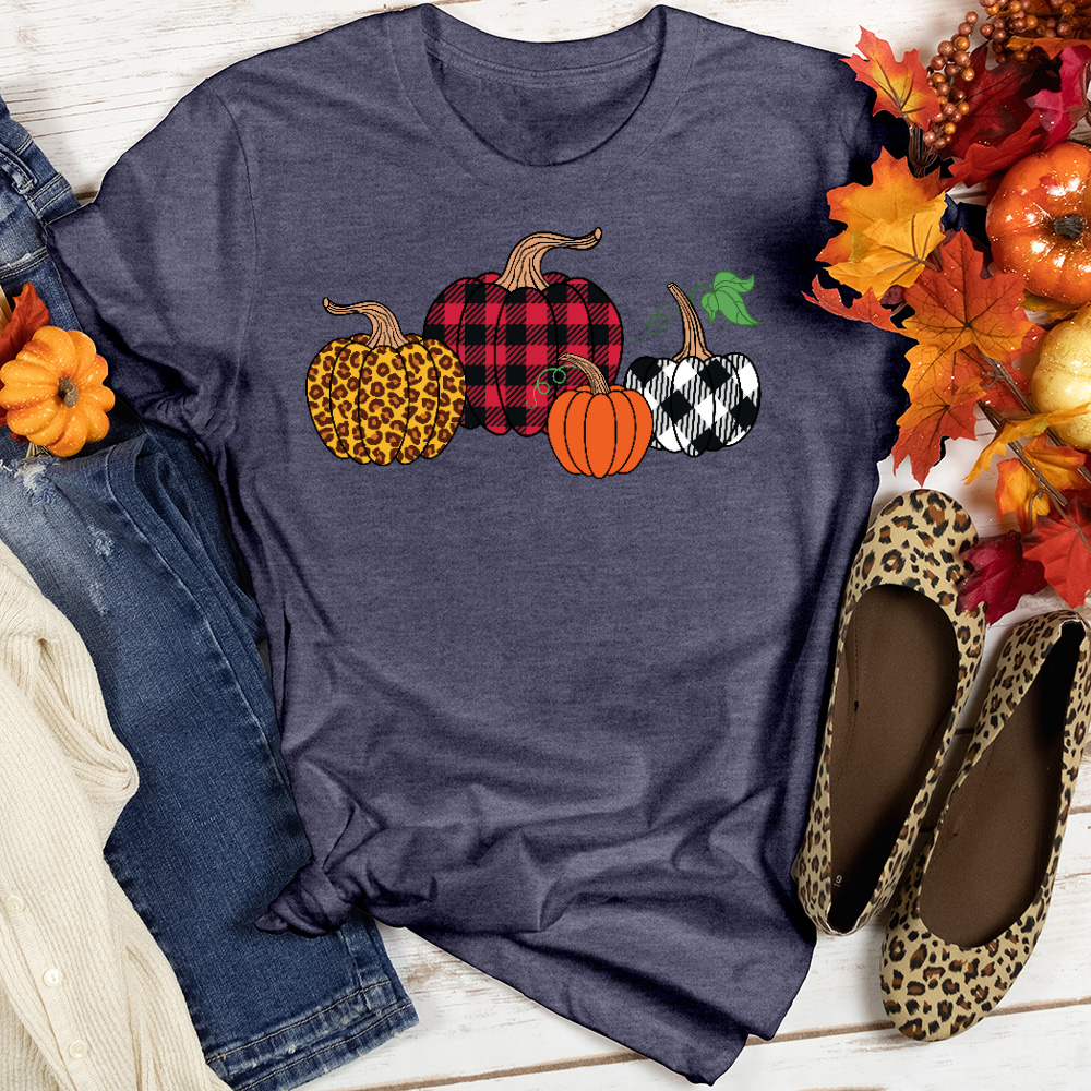 Flannel Pumpkin Tee