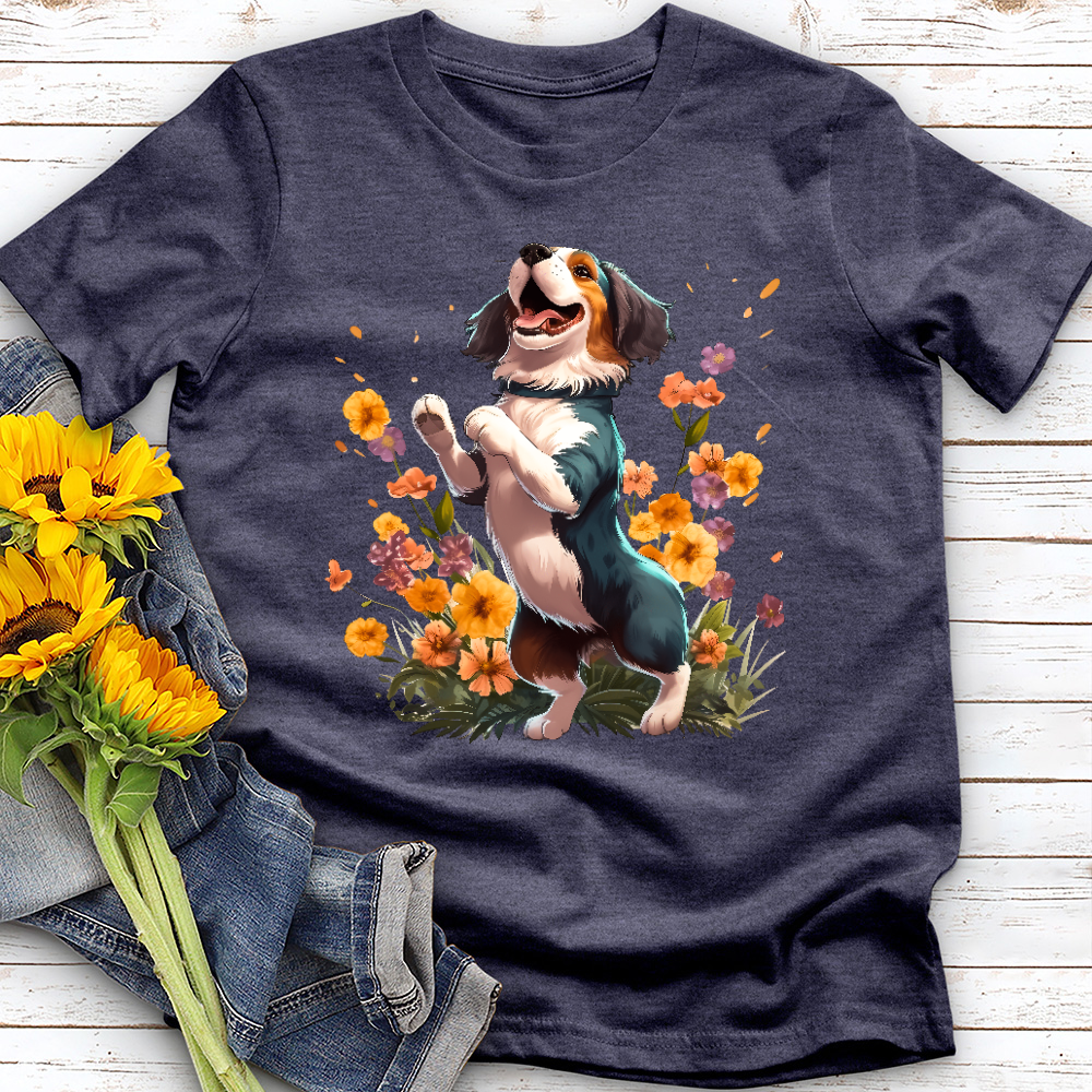 Dancing Garden Dog Tee