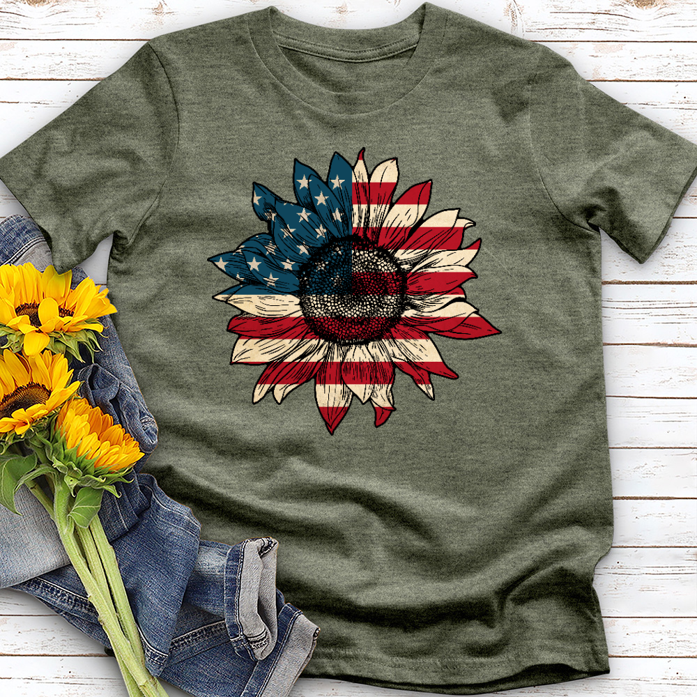 USA Sunflower Tee