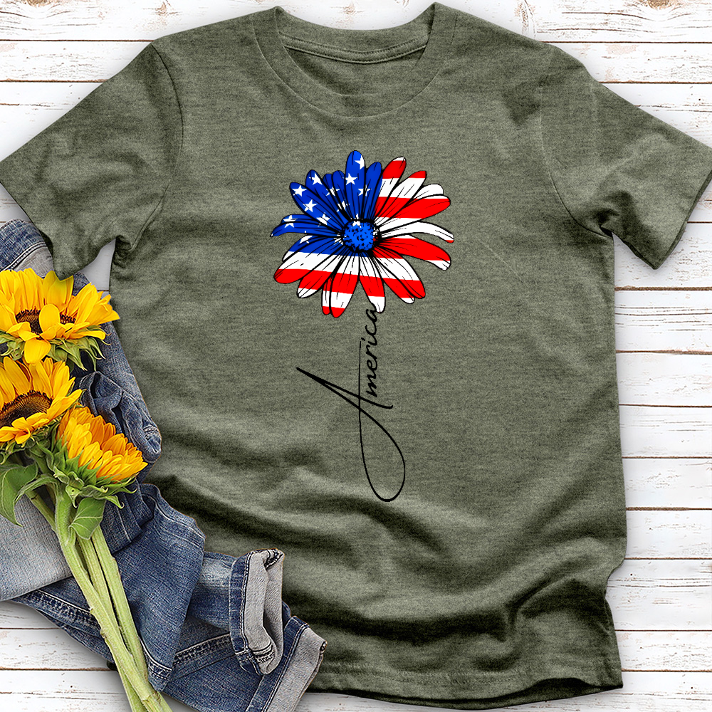 4th of July Daisy Tee