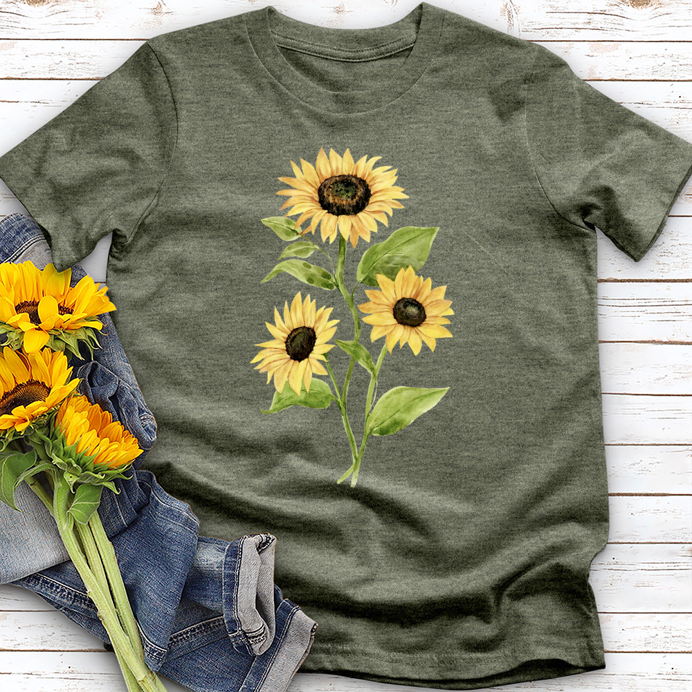 Sunflower Trio Design Tee