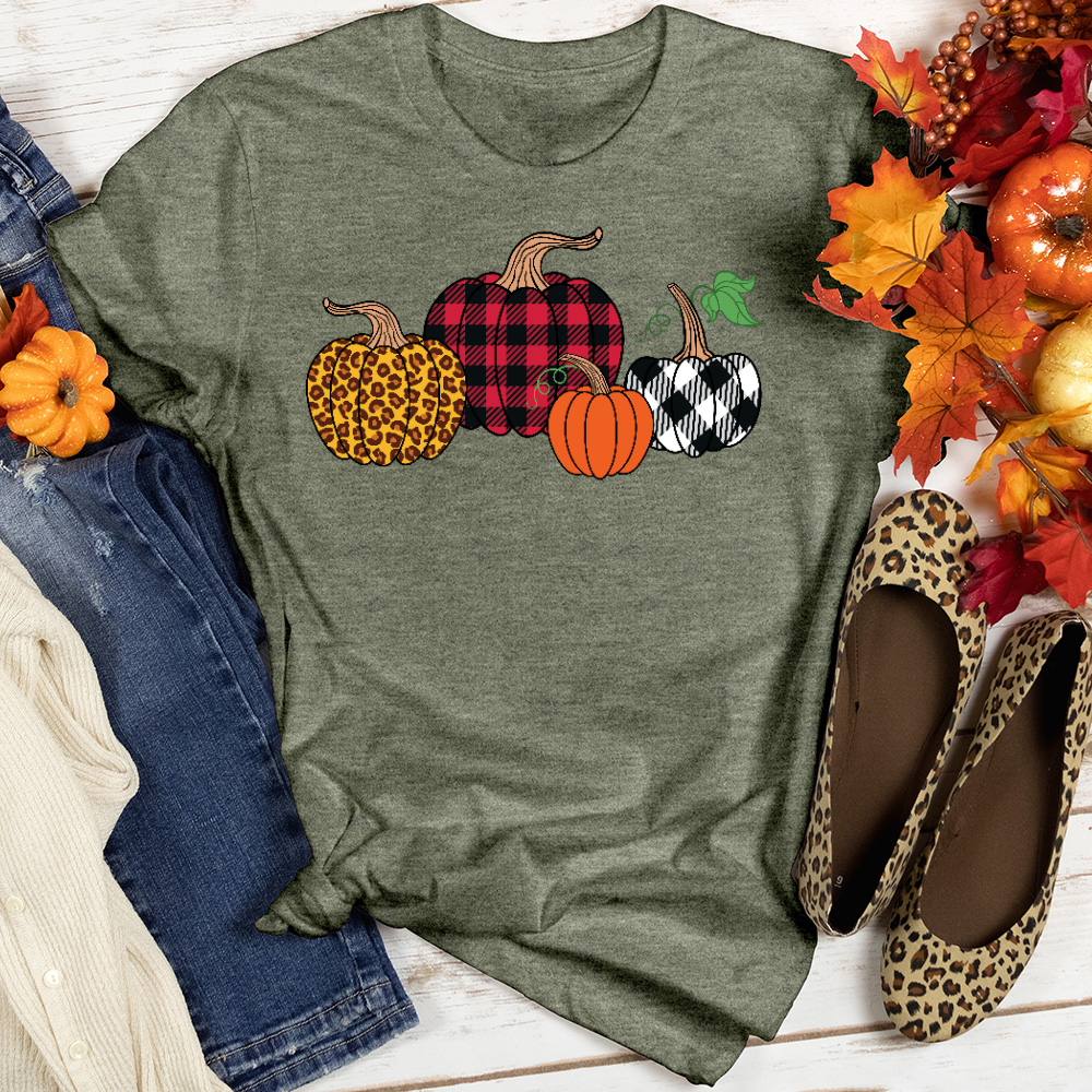 Flannel Pumpkin Tee