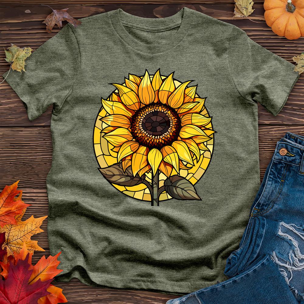 Stained Glass Sunflower Tee