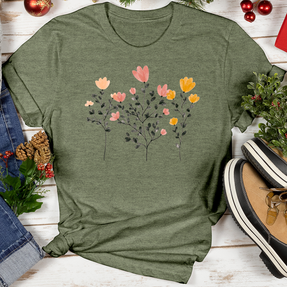 Pastel Flowers Softstyle Tee