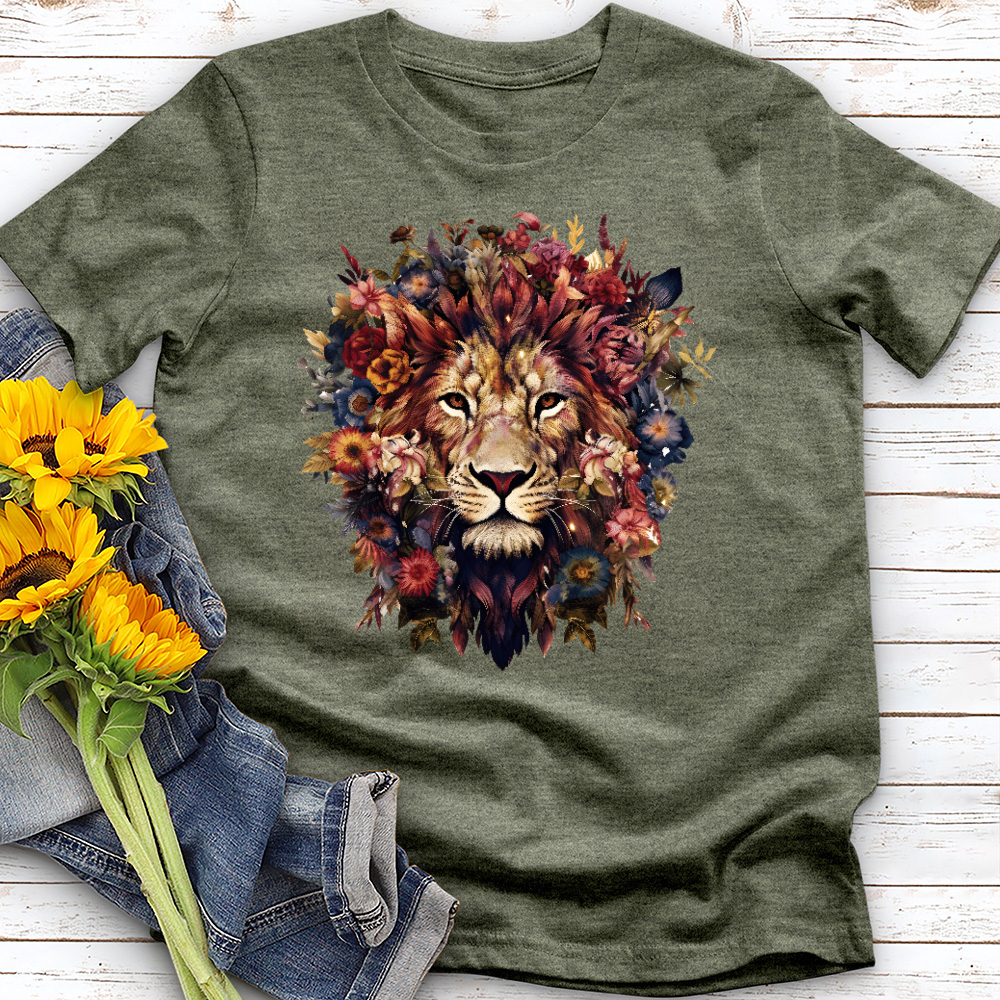 Floral Lion's Mane Tee