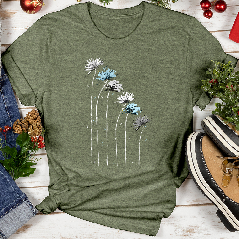 Frosty Dandelion Row Softstyle Tee