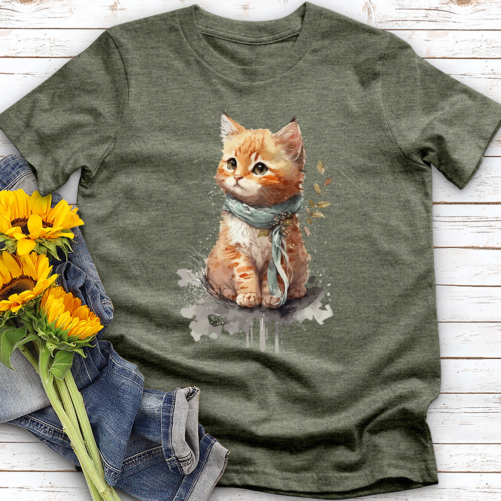 Watercolor Kitten Tee