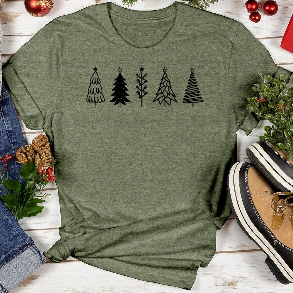 Festive Trees Softstyle Tee