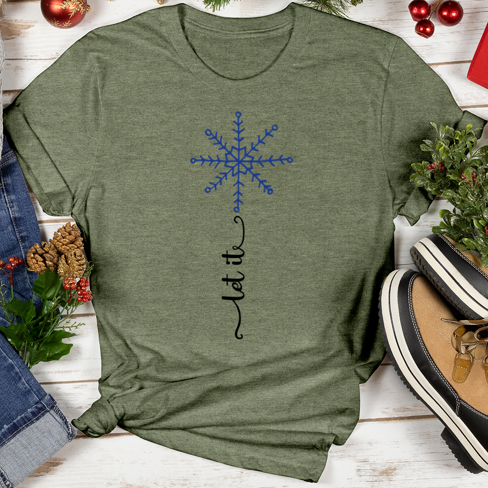 Let It Snow Mosaic Softstyle Tee