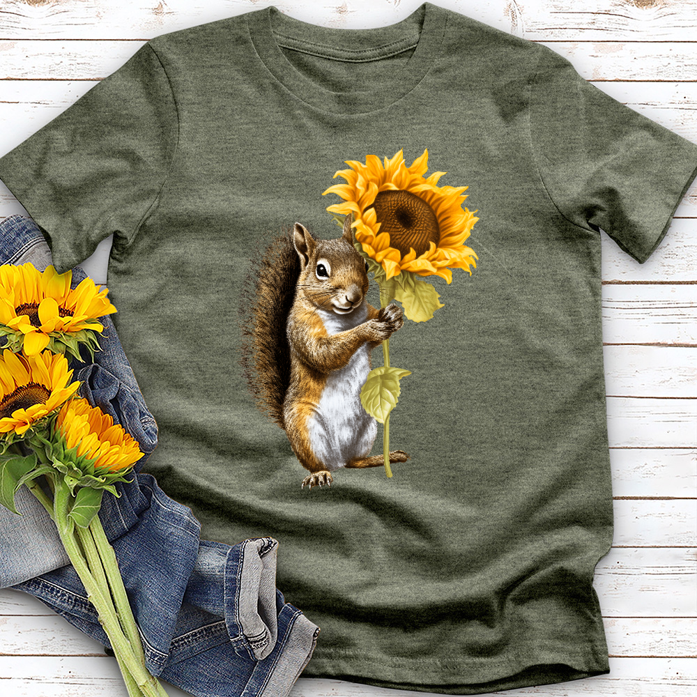 Sunflower Squirrel Tee