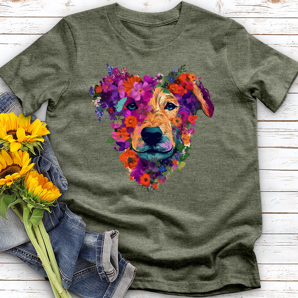 Floral Retriever Tee