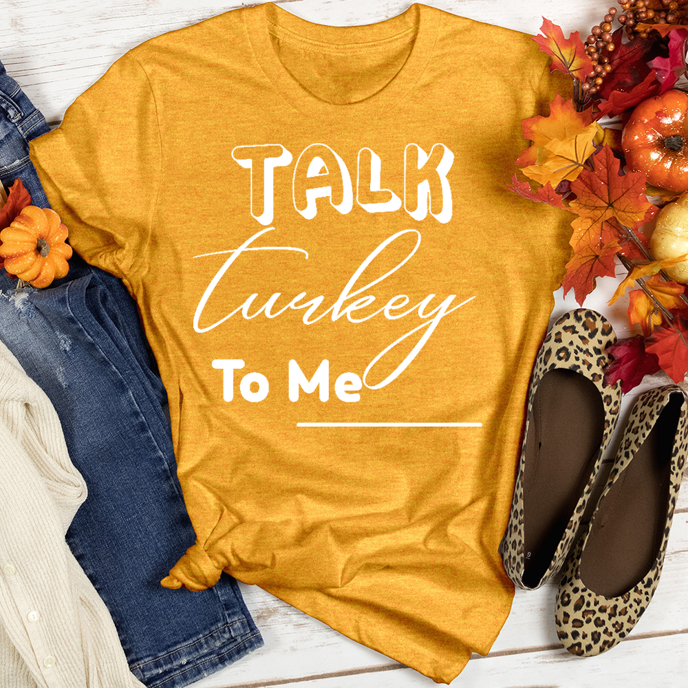 Talk Turkey To Me Heathered Tee
