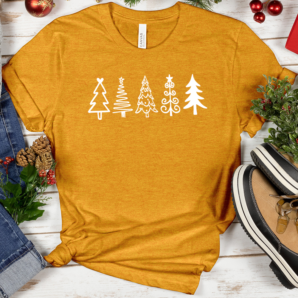 Xmas Tree Row Tee