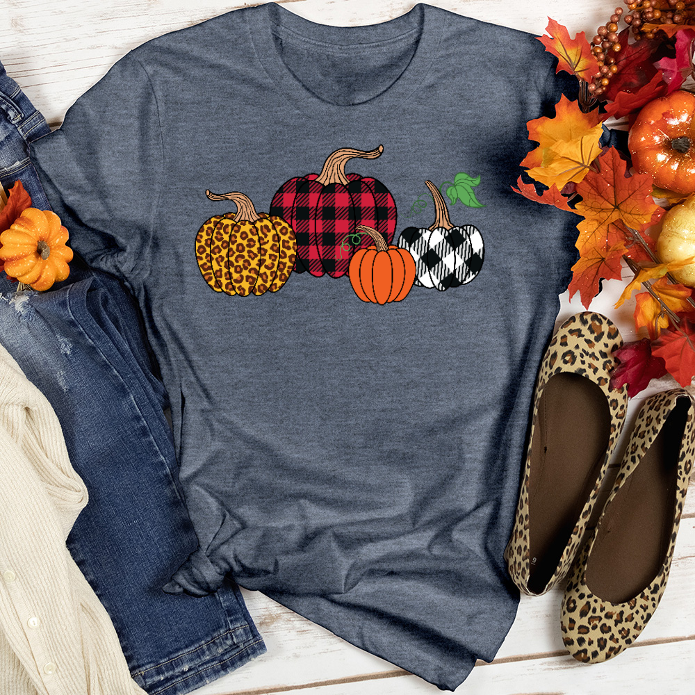 Flannel Pumpkin Tee